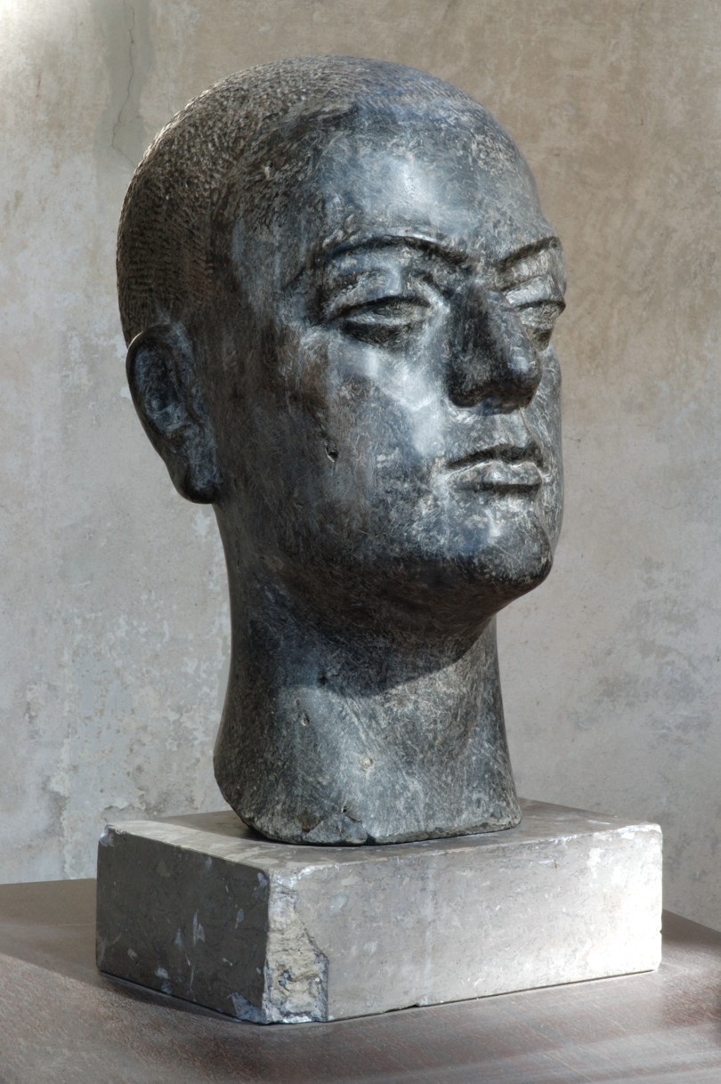 Hana Wichterlová, Hlava Vivekanandy, 1956 - 1958, inv. č. P 627, Severočeská galerie výtvarného umění Litoměřice